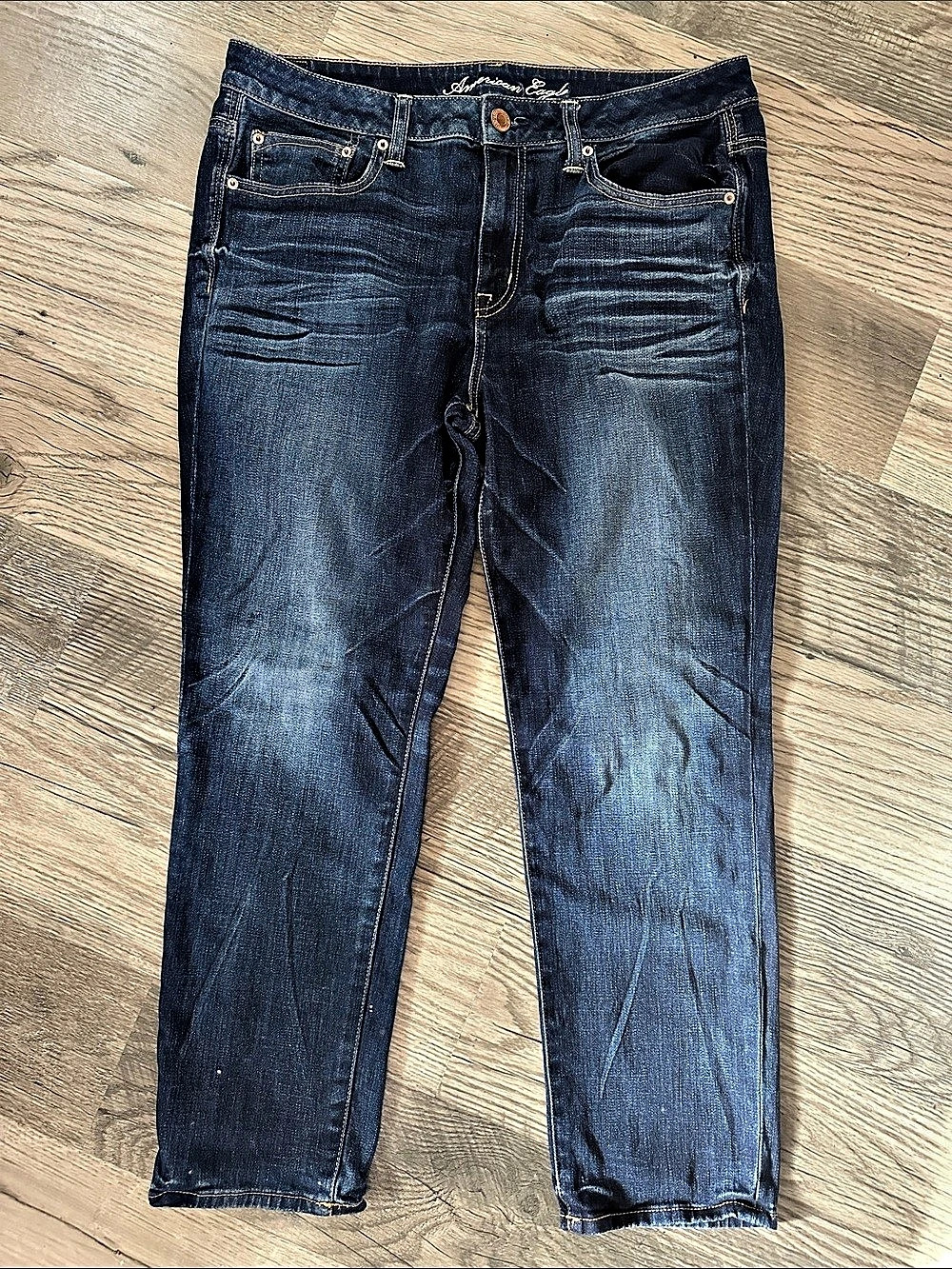 American Eagle Slouchy denim Jeans Blue Women’s size 12
